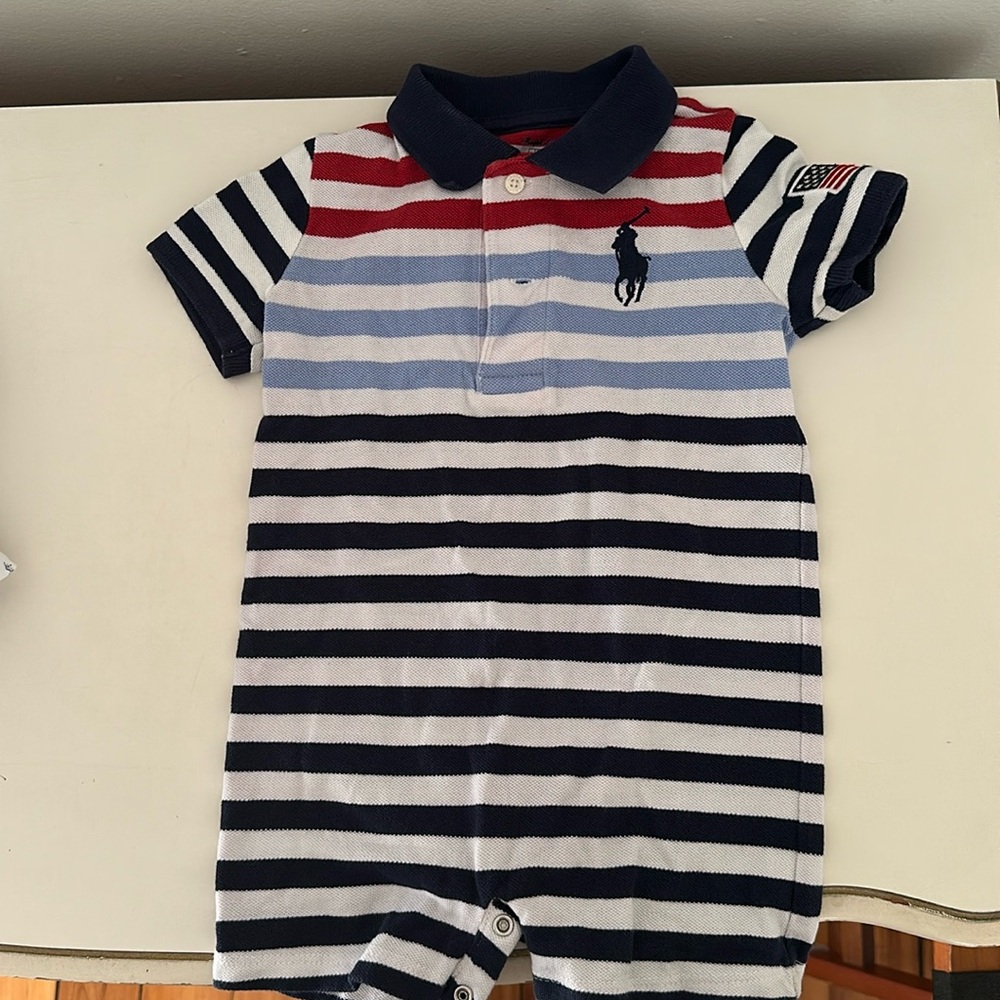Ralph Lauren collared playsuit